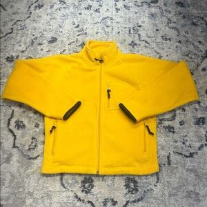 MTA Pro Youth Yellow Fleece Jacket Size 10/12 Zip Up Outdoor Warm Layer